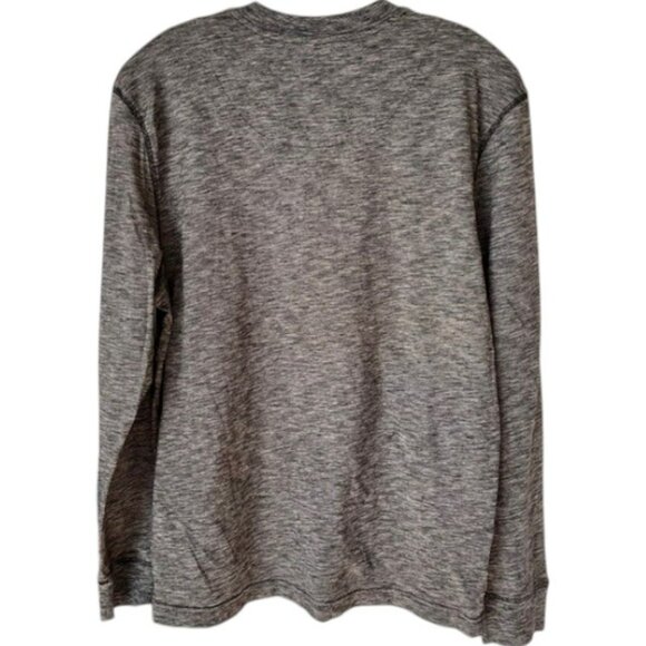 Tommy Bahama Henley L/S Tee - Micro Stripe - Black/White - M - Picture 4 of 10